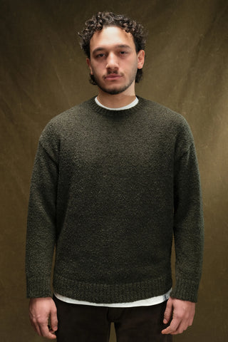 Bukle Dokulu Bisiklet Yaka Triko Kazak