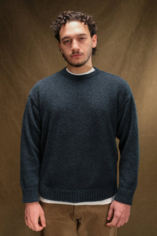 Bukle Dokulu Bisiklet Yaka Triko Kazak