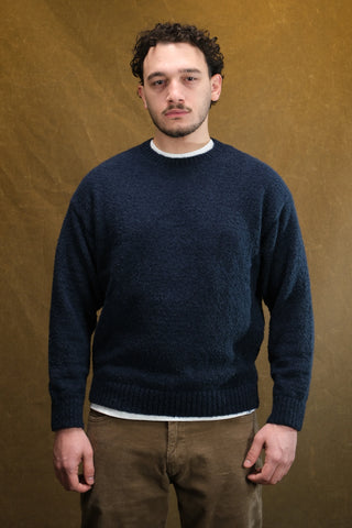 Bukle Dokulu Bisiklet Yaka Triko Kazak