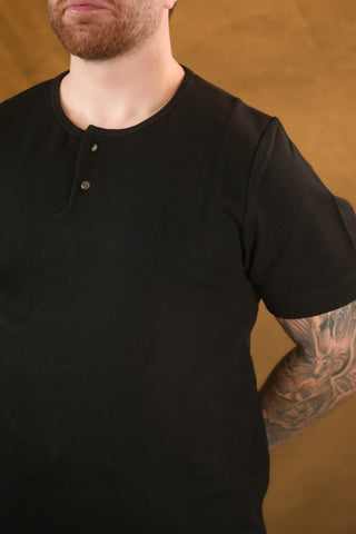 Düğmeli Bisiklet Yaka Erkek T-Shirt