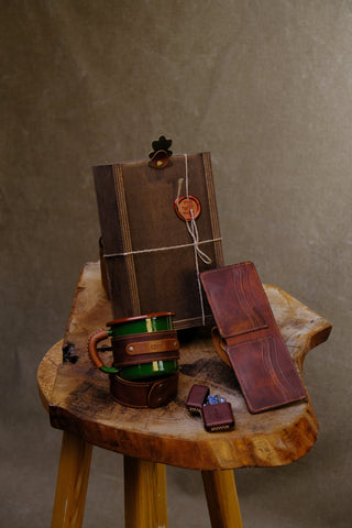 Emaye Kupa Cüzdan Çakmak Hediye Seti