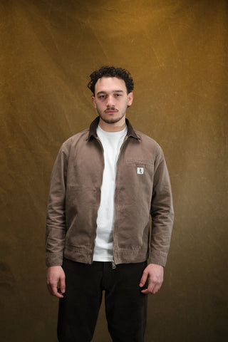 Kadife Yaka Fermuarlı %100 Pamuk Kot Ceket