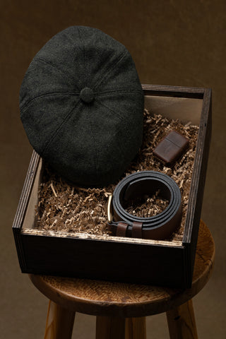 Kasket Kemer Çakmak Hediye Seti