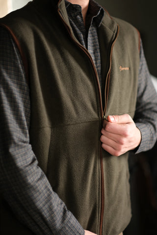 Semender İç Astarlı Dik Yaka Fermuarlı Polar Yelek