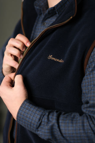 Semender İç Astarlı Dik Yaka Fermuarlı Polar Yelek