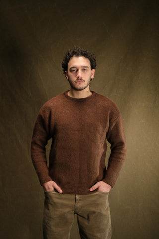 Yünlü Bisiklet Yaka Kalın Triko Kazak