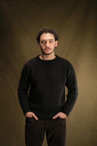 Yünlü Bisiklet Yaka Kalın Triko Kazak