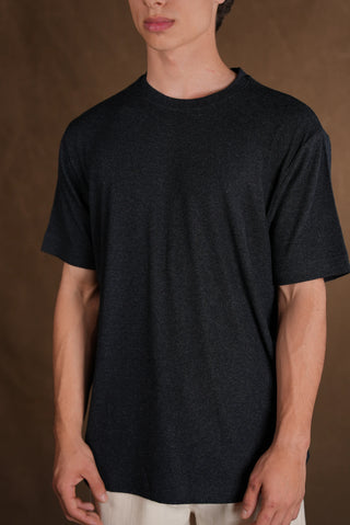 Bisiklet Yaka Triko Erkek T-Shirt | Regular Fit - Lacivert