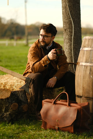 Kadife Yaka Fermuarlı %100 Pamuk Kot Ceket