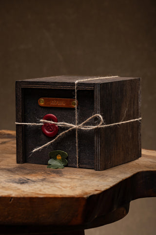 Emaye Kupa Bardak Özel Ahşap Hediye Kutusu