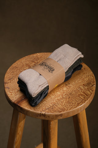Erkek Yün Çorap (5'li Paket) - craft kuşaklı paket