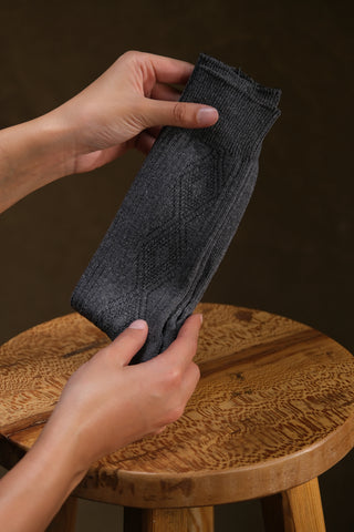 Erkek Yün Çorap (5'li Paket) - Gri