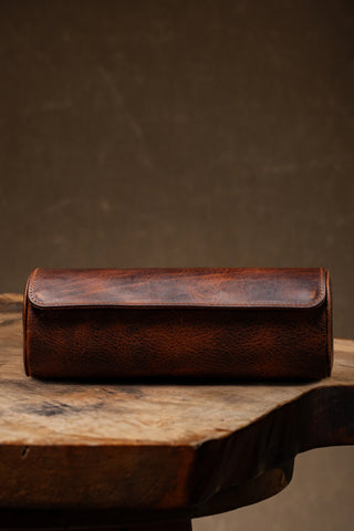 Üçlü Deri Saat Kutusu