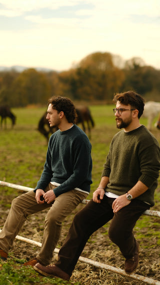 Bukle Dokulu Bisiklet Yaka Triko Kazak