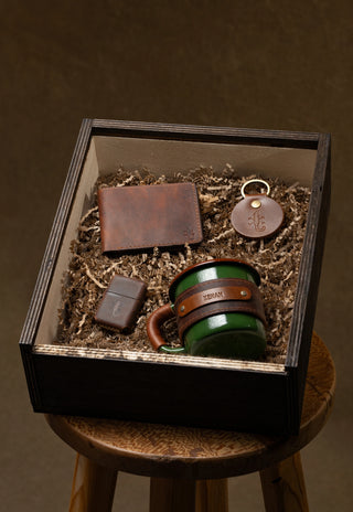 Emaye Kupa Cüzdan Çakmak Hediye Seti