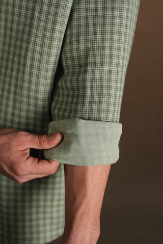 Pötikare Kareli Erkek Gömlek | Regular Fit - Yeşil