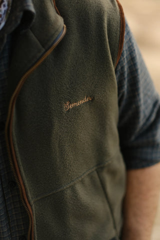 Semender İç Astarlı Dik Yaka Fermuarlı Polar Yelek