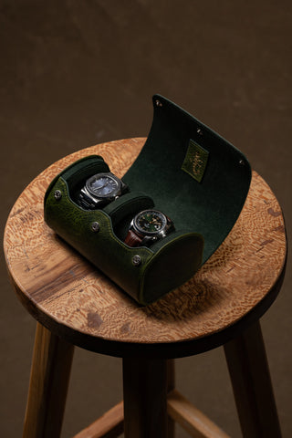 İkili Deri Saat Kutusu